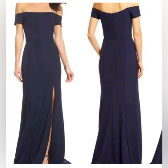 Amsale Eden Dress in French Blue - Picture 1 of 5